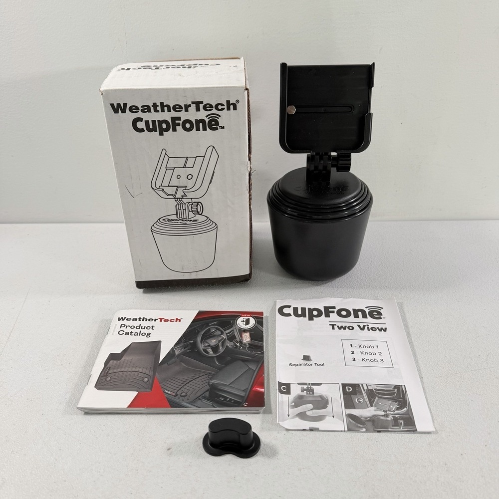 WeatherTech CupFone Universal Cell Phone Cup Holder Mount 8ACF5TV Black